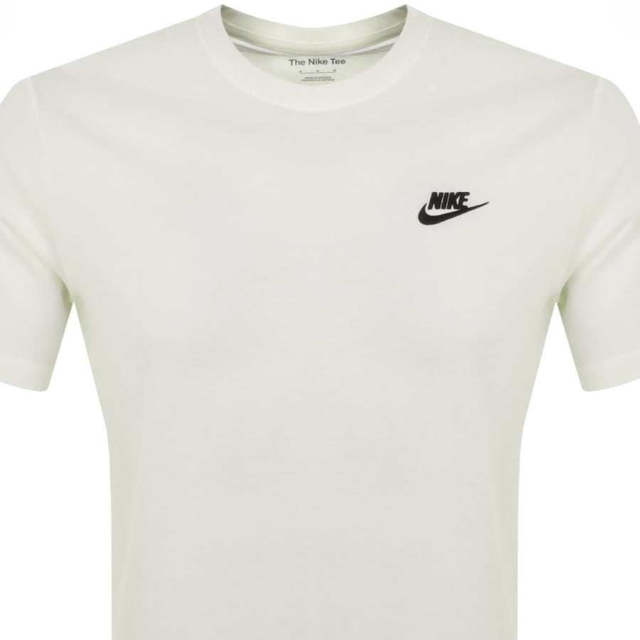 Nike Crew Neck Club T Shirt White Mainline Menswear
